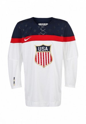 Хоккейный свитер Nike NI464EMKT695. Цвет: белый