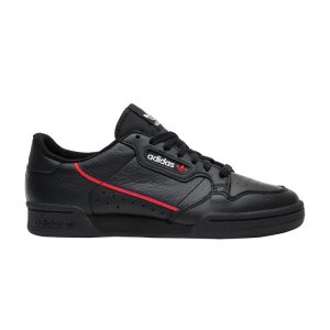 Черные кроссовки унисекс adidas Continental 80 Rascal Core Scarlet Collegiate-Navy B41672