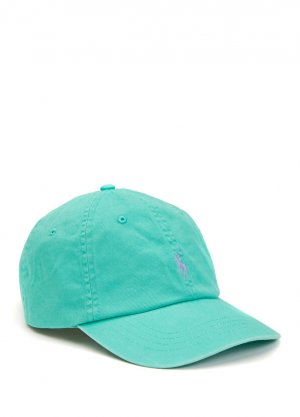 Светло-зеленая мужская шляпа с логотипом Polo Ralph Lauren