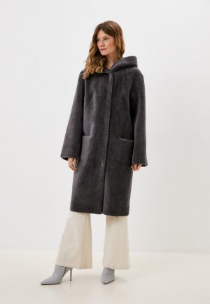 Шуба GRV Premium Furs. Цвет: серый