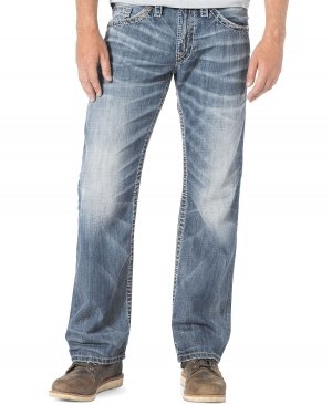 Мужские прямые джинсы zac свободного кроя , мульти Silver Jeans Co.