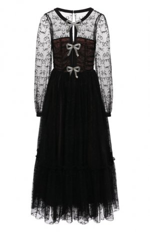 Платье Saloni. Цвет: чёрный