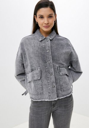 Куртка джинсовая Pantamo. Цвет: серый