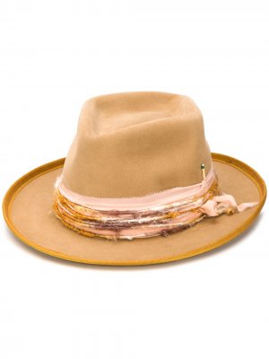 Фетровая шляпа Ra Nick Fouquet. Цвет: коричневый