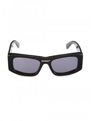 Солнцезащитные очки Lucio 54 мм квадратной формы из ацетата прямоугольной , черный Off-White