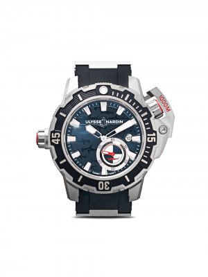 Часы ограниченной серии Diver Deep Dive Hammerhead Shark’ 46мм Ulysse Nardin. Цвет: синий