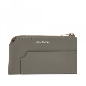 Гранатовый большой кошелек для карт Acne Studios