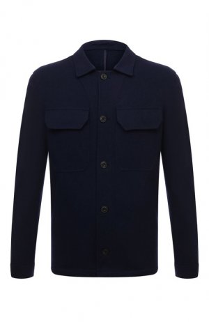 Шерстяная рубашка L.B.M. 1911. Цвет: синий
