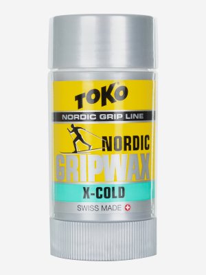 Мазь для лыж TOKO Nordic GripWax X-Cold, Серебряный. Цвет: серебряный