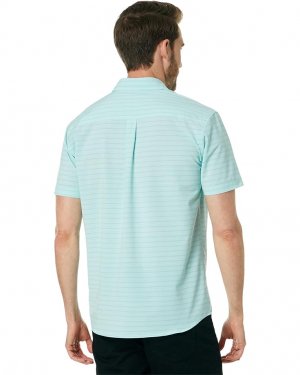 Рубашка O'Neill Trlvr UPF Traverse Stripe Standard Short Sleeve Shirt, цвет Turquoise O'Neill