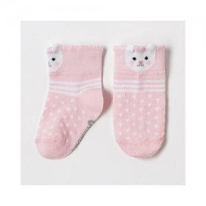 Носки «Зайчишка», цвет розовый, 10-12 см Крошка Я. Цвет: розовый