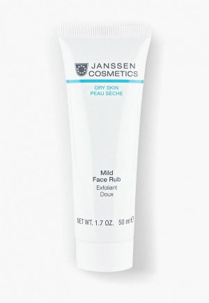 Скраб для лица Janssen Cosmetics Мягкий, с гранулами жожоба Mild Face Rub, 50 мл. Цвет: белый