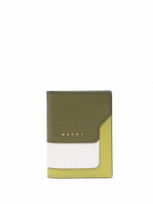 Layered folding wallet Marni. Цвет: зеленый
