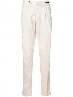 Классические брюки кроя слим Pt01. Цвет: белый