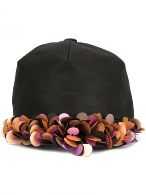 Декорированная кепка Super Duper Hats. Цвет: чёрный