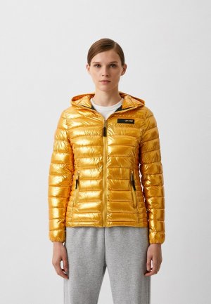Куртка утепленная Plein Sport. Цвет: золотой