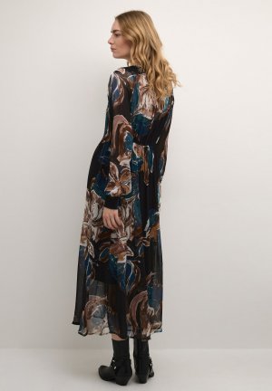 Платье макси CRJASMINA , цвет aqural print black Cream