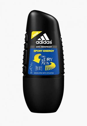 Дезодорант adidas Anti-perspirant Roll-ons Male, 50 мл sport energy. Цвет: прозрачный