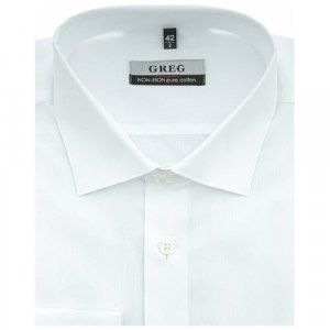 Рубашка , размер 174-184/45, белый GREG. Цвет: белый