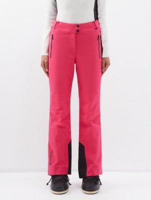 Расклешенные лыжные брюки gore-tex , розовый Moncler