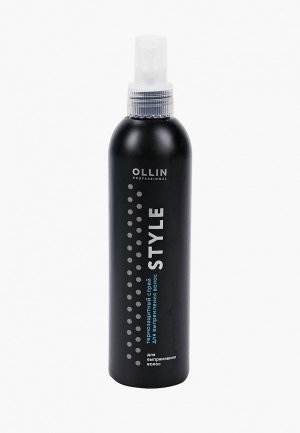 Спрей для волос Ollin STYLE выпрямления термозащитный, 250 мл. Цвет: прозрачный