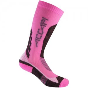 Носки размер 27-30, розовый, черный Accapi. Цвет: розовый/черный