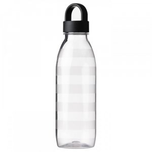 ИКЕА Бутылка для воды 365 полосатая темно-серая 0,7 IKEA