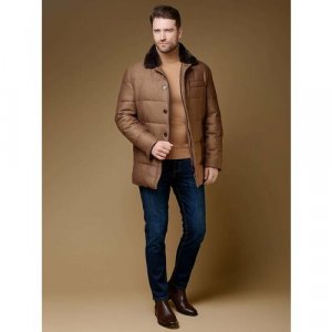 Куртка , размер 50, коричневый Bazioni. Цвет: коричневый