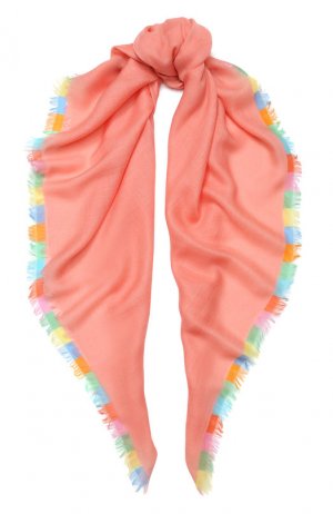Кашемировый платок Harlequin Loro Piana. Цвет: светло-розовый