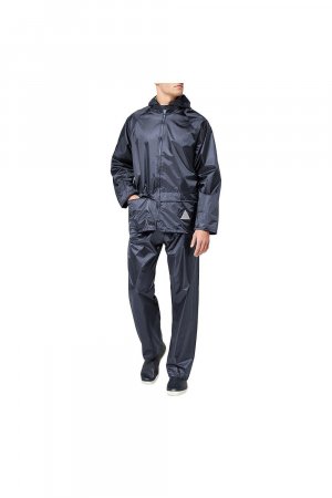 Тяжелый водонепроницаемый дождевик (куртка и брючный костюм) , темно-синий Result