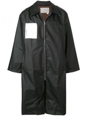 Пальто на молнии с нашивкой A-COLD-WALL*. Цвет: черный