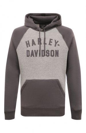 Худи Harley-Davidson. Цвет: серый