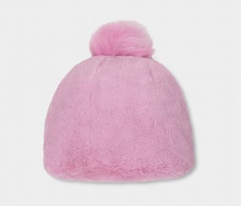 Зимняя шапка Faux Fur Beanie W Pom , розовый UGG