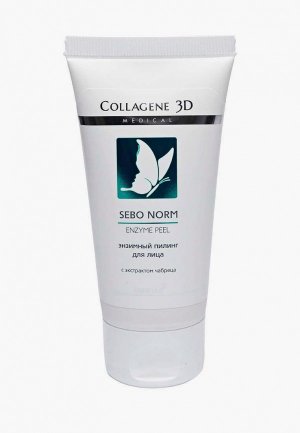 Пилинг для лица Collagene 3D Medical глубокого очищения SEBO NORM, 50 мл. Цвет: прозрачный