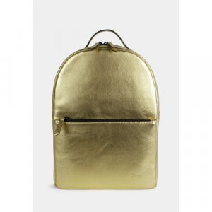 Рюкзак , фактура гладкая, золотой Saaj. Цвет: золотистый/золотой