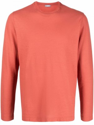 Crew neck long-sleeved T-shirt Zanone. Цвет: оранжевый
