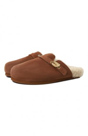 Замшевые сабо Ancient Greek Sandals. Цвет: коричневый