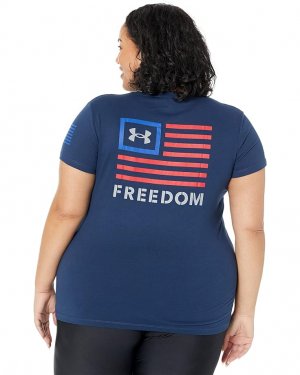 Футболка New Freedom Banner T-Shirt, цвет Academy/Royal Under Armour