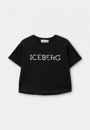 Футболка Iceberg. Цвет: черный