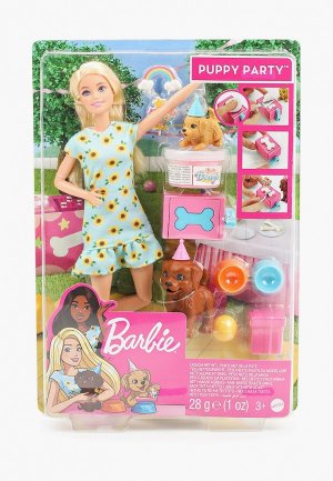 Набор игровой Barbie Barbie®  и щенки кукла Барби с питомцами акс. для щенков. Цвет: разноцветный