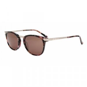 Солнцезащитные очки , коричневый, коралловый Ted Baker London. Цвет: коричневый/коралловый/золотистый