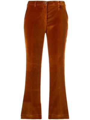 Укороченные брюки клеш Pt01. Цвет: коричневый
