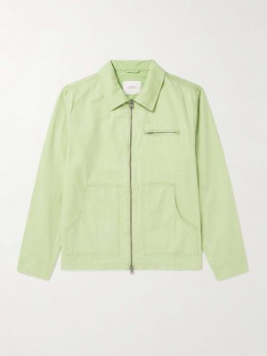 Куртка-рубашка из хлопкового твила Flores Sunbaked SATURDAYS NYC, зеленый Nyc
