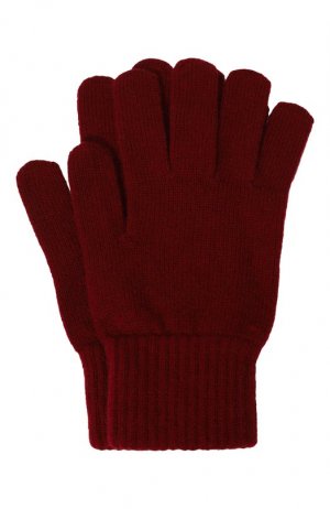 Кашемировые перчатки MUST. Цвет: бордовый
