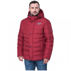 Куртка зимняя, силуэт прямой, воздухопроницаемая, утепленная, ветрозащитная, водонепроницаемая, стеганая, размер 50, красный Vizani. Цвет: красный/гранатовый