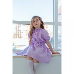 Платье , размер 116-122, фиолетовый Blueberry. Цвет: фиолетовый/сиреневый