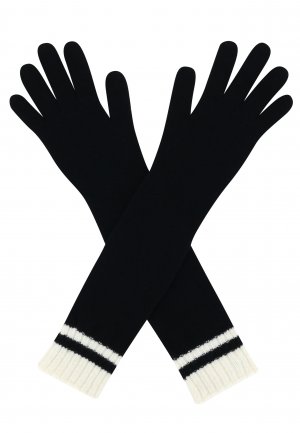Перчатки ALBERTA FERRETTI. Цвет: черный
