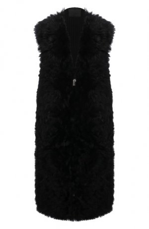 Меховой жилет Givenchy. Цвет: чёрный