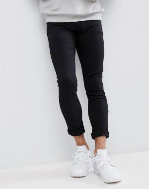 Черные выбеленные джинсы скинни -Черный New Look