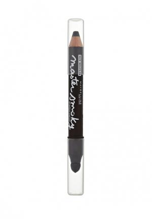 Тени Maybelline New York карандаш для век Master Smoky черный 1,8 г